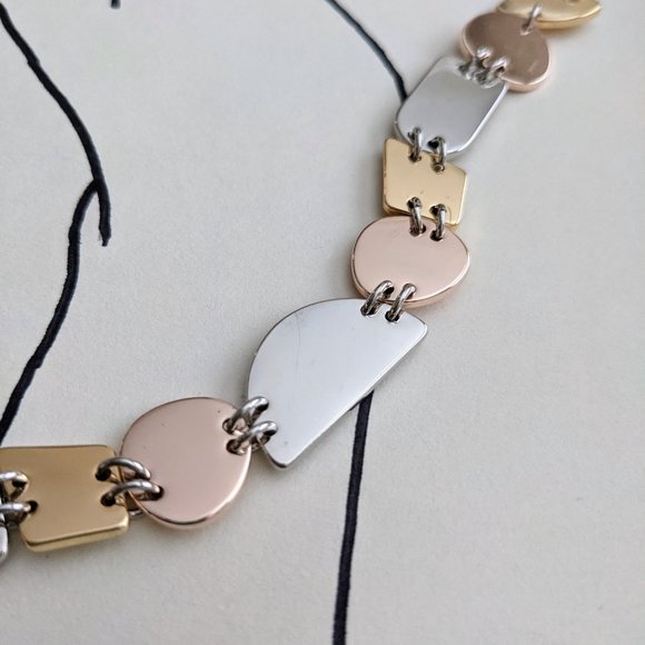 Tri-Tone Sculptural Flex Bracelet - Picture 3 of 4